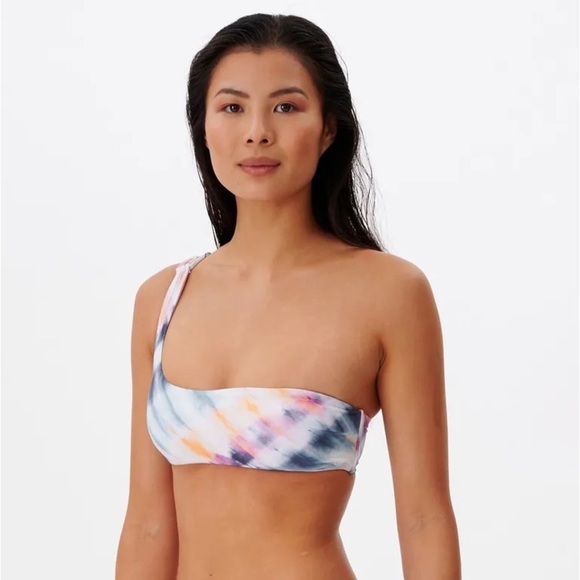 ☀️RIP CURL☀️ SURF TRIP ONE SHOULDER CROP PREMIUM SURF CHEEKY PANT BIKINI SET - Picture 3 of 13